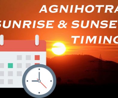 agnihotra sunriseset timing
